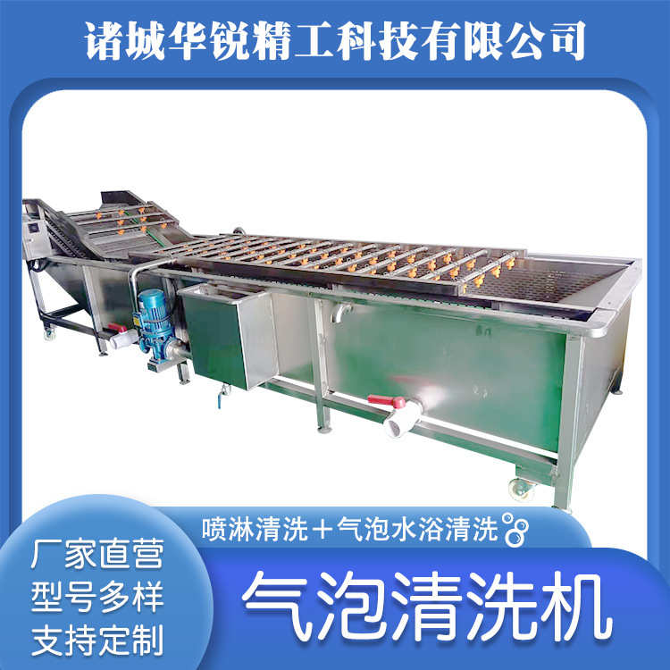 全自动腰果气泡清洗机刺梨鼓泡是气泡清洗机辣椒气泡清洗流水线