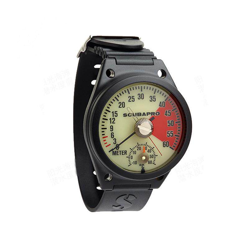 SCUBAPRO STANDARD DEPTH GAUGE手腕式潜水深度表深度计温度显示