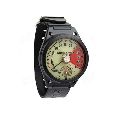 SCUBAPRO STANDARD DEPTH GAUGE手腕式潜水深度表深度计温度显示