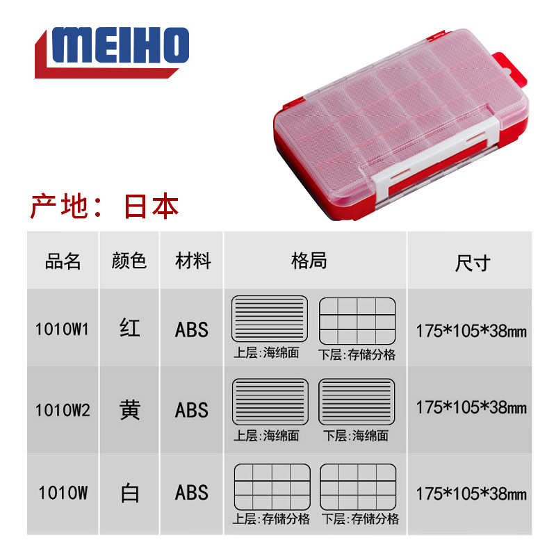 名饵明盒 3010wmeiho邦邦亮片亚配件路1010w  盒盒盒双面