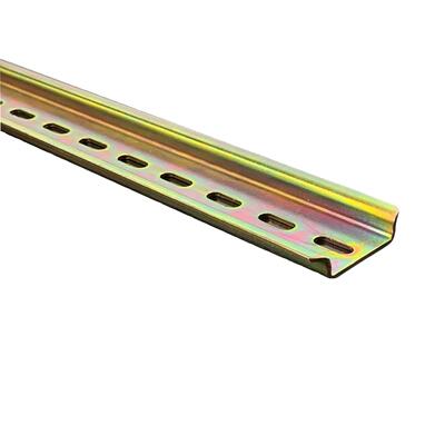 国标C45导轨TH35X7.5MM空开断路器DZ47钢质导轨U型铁卡轨安装 1米