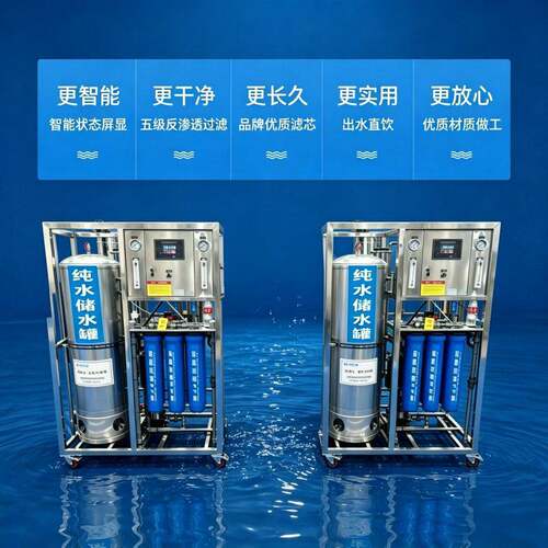 商用经济型RO反渗透纯水机效率直饮直供一体化大型净水设备