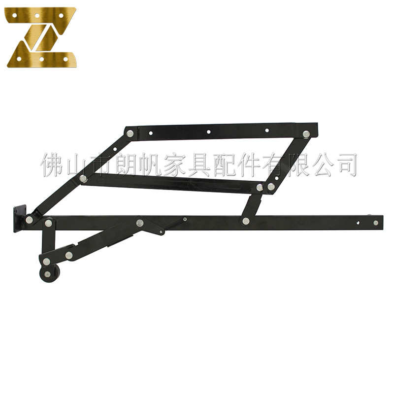五金厂家 抽屉铰 折叠沙发床五金收缩配件 带轮滑动沙发变床铰链