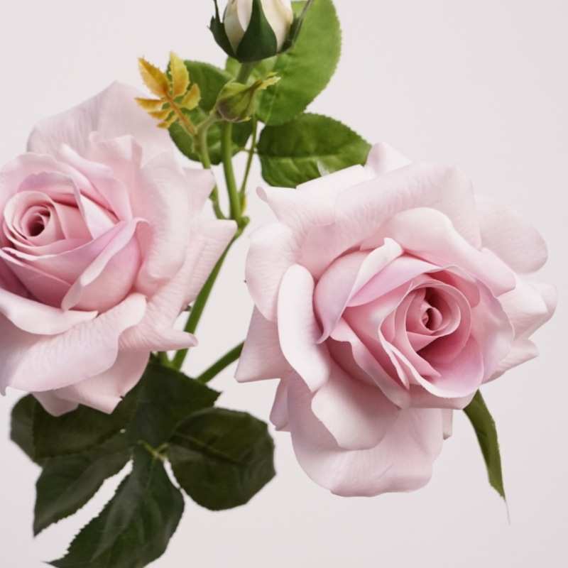 轻奢高端仿真花保湿手感玫瑰花客厅装饰摆设花高档假花餐桌花摆件