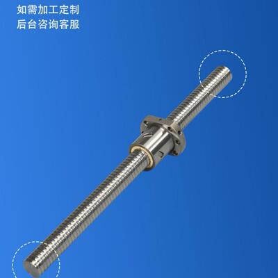 金球精密滚珠丝杆套装SFU1605 1204滚珠丝杠螺母副配支撑座套装