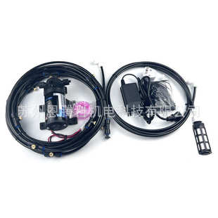 24v泵静音直流泵15m21头低压雾化造雾系统花园灌溉蹦床洒水降温