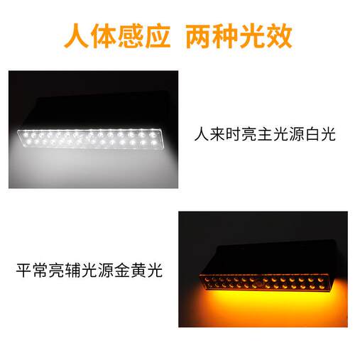 新品太阳能双光效感应壁灯户外太阳能壁灯 led感应家用新农村壁灯