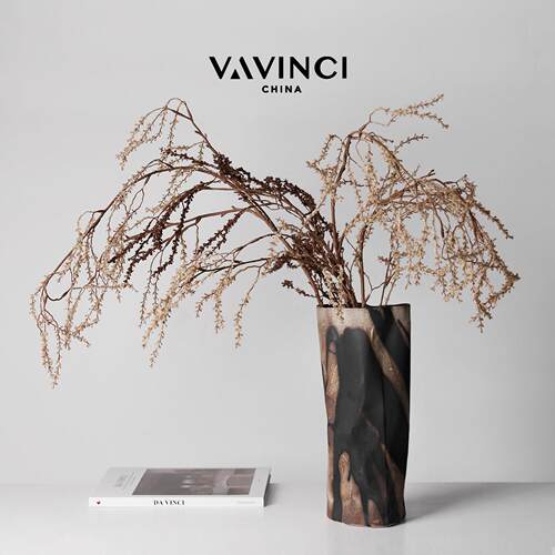 梵其新中式陶瓷花器覆古艺术花瓶客厅玄关摆设样板间民宿软装饰品