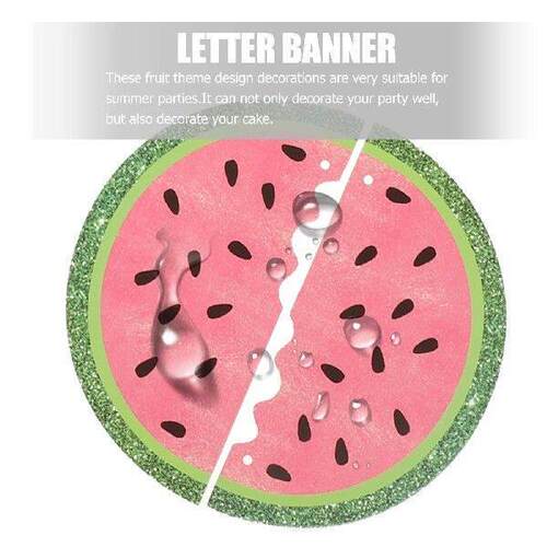 Decorations Party Pull Flags for Birthday Set Watermelon