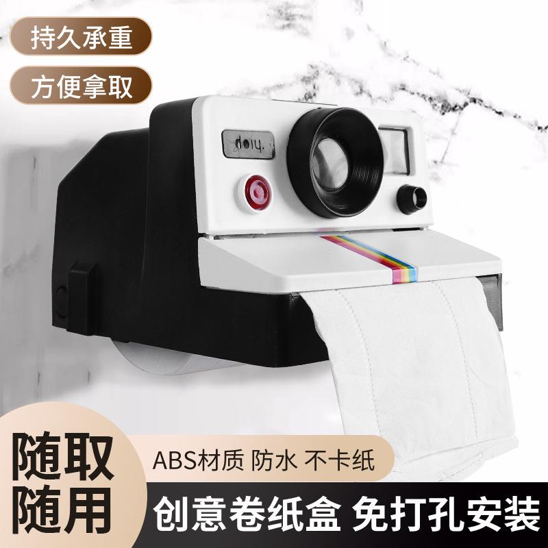 纸巾收纳盒新品相机纸巾盒WC塑料 卫生间创意家居全新爆款产品