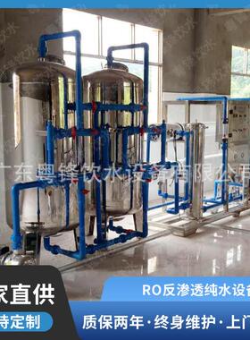 自来水地下水处理设备纯净水设备1级2级RO反渗透纯水设备厂家