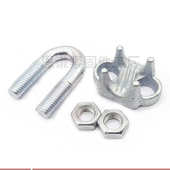 头夹头钢丝绳起重重型镀锌卡头索具卡扣镀锌卡钢丝绳