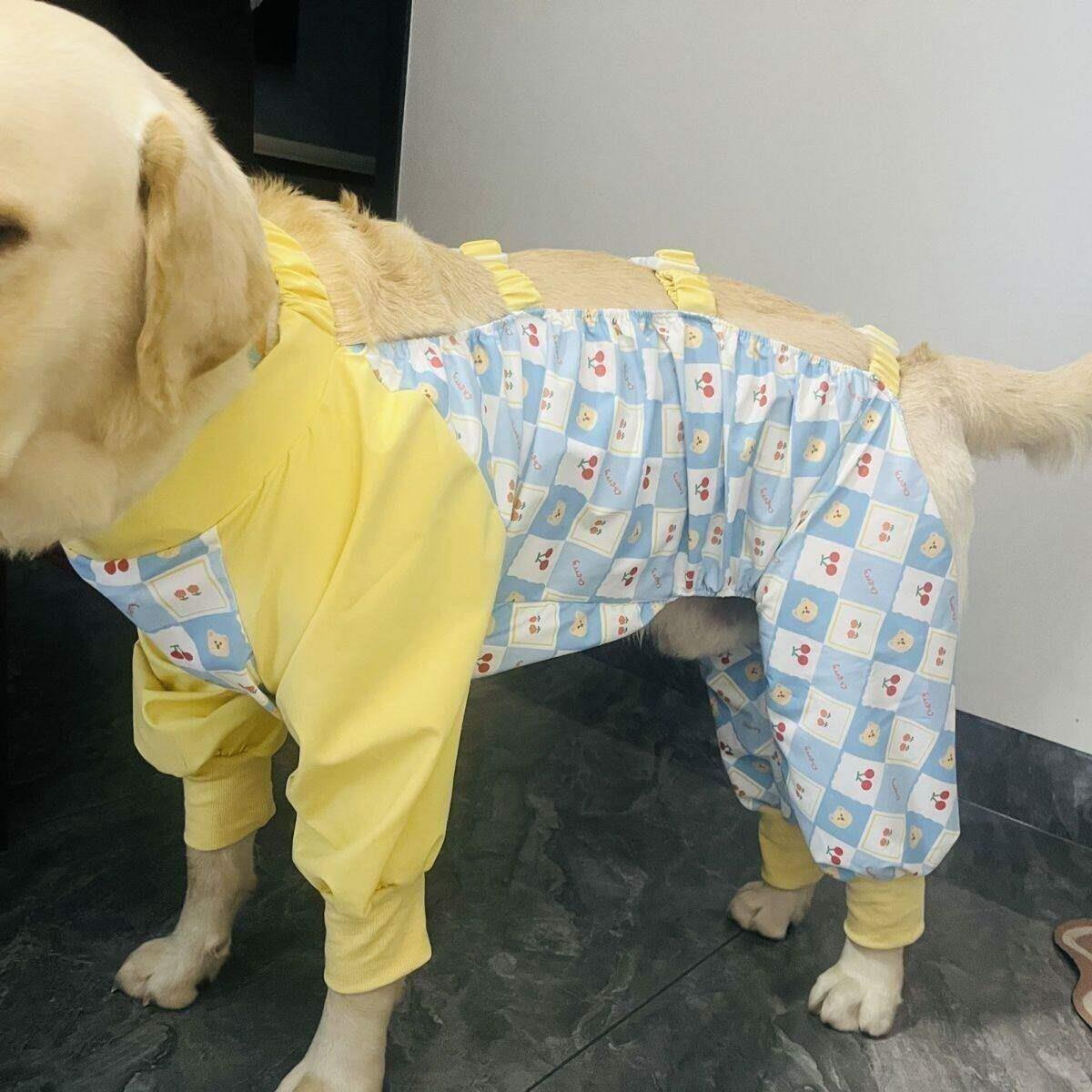 四脚防尘裤狗狗防虫衣服外出遛弯四角狗衣服宠物防护薄款护腿服