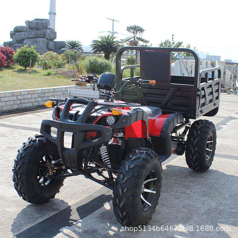 新款厂家ATV带抖农夫车四轮电动60V000W沙滩车农场拖车载货后驱