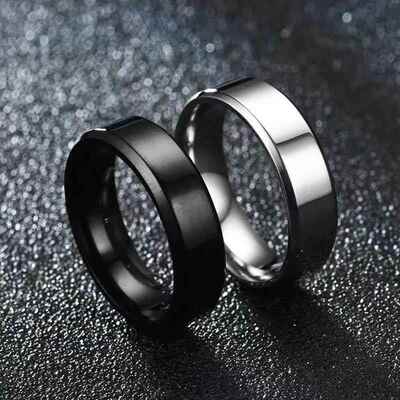 Charm Jewelry ring men stainless steel Black Rings For Women