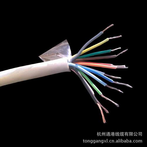 供应RVV12*0.5平方多股铜芯软电线电缆控制电线电缆