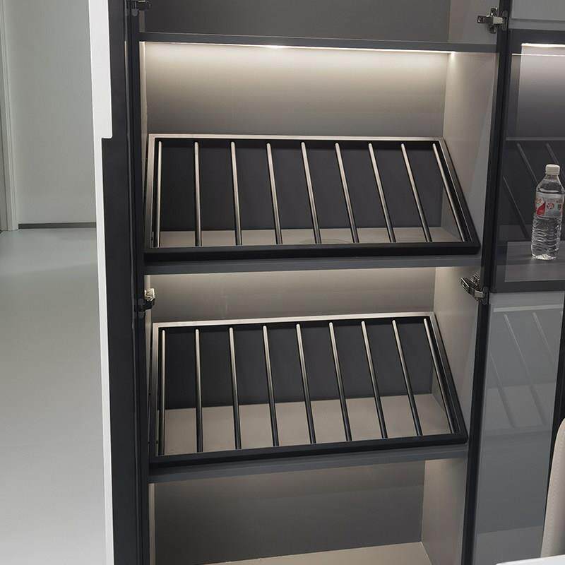 米休里红酒架家用酒柜铁艺斜放酒架酒吧展示架创意酒架可定制多层