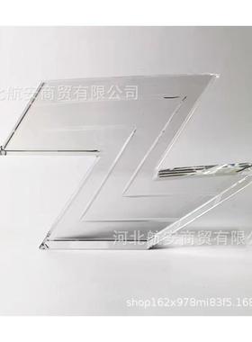 现代简约创意水晶工艺品字母摆件样板房售楼处桌面软装饰品装饰