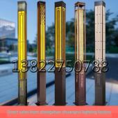 太阳能庭院灯户外路灯3米方形不锈钢立柱灯防水景观灯亮化LED路灯