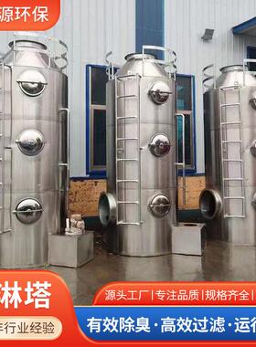 喷理淋塔废气处净化备工业洗涤设塔酸雾尘除AFH雾器用pp喷淋净除