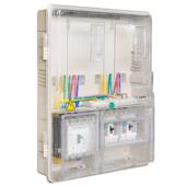 户外二户 塑料 上下2电表位 cm10 三相型箱电表三相箱批发结构