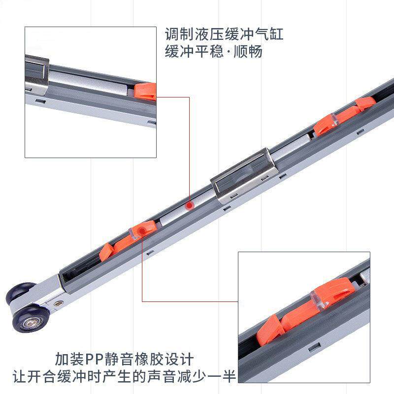 阻尼吊轮移门推拉门吊滑轮轨道厨房卫生间玻璃木门吊轨上滑轨配件