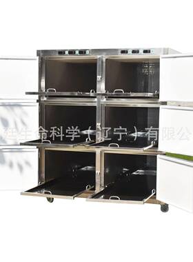 MorgueFreezer六开门遗体冰棺太平间死人防腐冷冻6具尸体冷藏箱