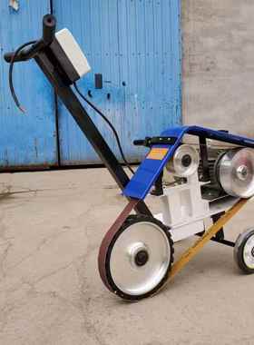 大功率推手式砂机打机多带功能小推车移动式磨毛磨刺不锈NJT钢焊