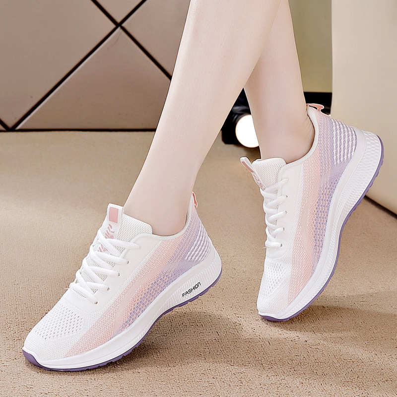 2023春季新款学生运动鞋女百搭轻便跑步鞋女软底耐磨透气鞋子女鞋