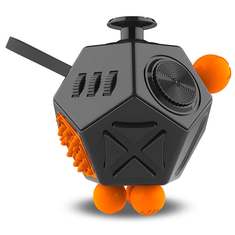 EDC Hand For Autism ADHD Anxiety Relief Focus Kids 12 Sides - 实物图
