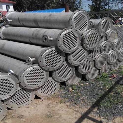 处理石墨冷凝器螺旋板换热器 304材质不锈钢列管冷凝器
