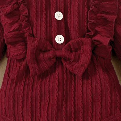 Baby Girl Clothes Set Print Top Big Bow Floral Clothing Todd