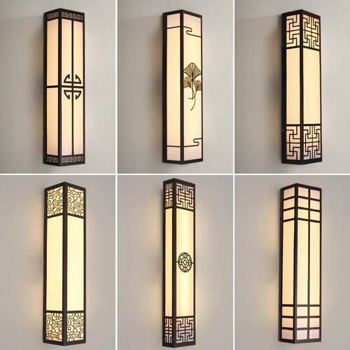 户外长方形壁灯不锈钢仿云石外墙挂壁灯led光源中式酒店壁灯