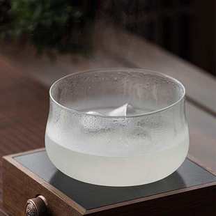 禅意茶洗家用大号建水水盂茶具收纳茶道配件 玻璃可加热日式