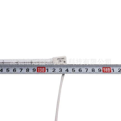 厂家红外灯管1500w1340mm220v方形石英灯丝陶瓷加热红外灯