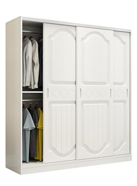 儿童柜实木家用橱卧室衣小户型出租房推拉门小衣简易收储F9758S5S