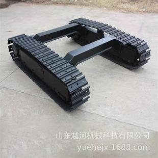 L3G型號大扭矩馬達全液壓行走履帶底盤總成 鋼制履帶板越河NT