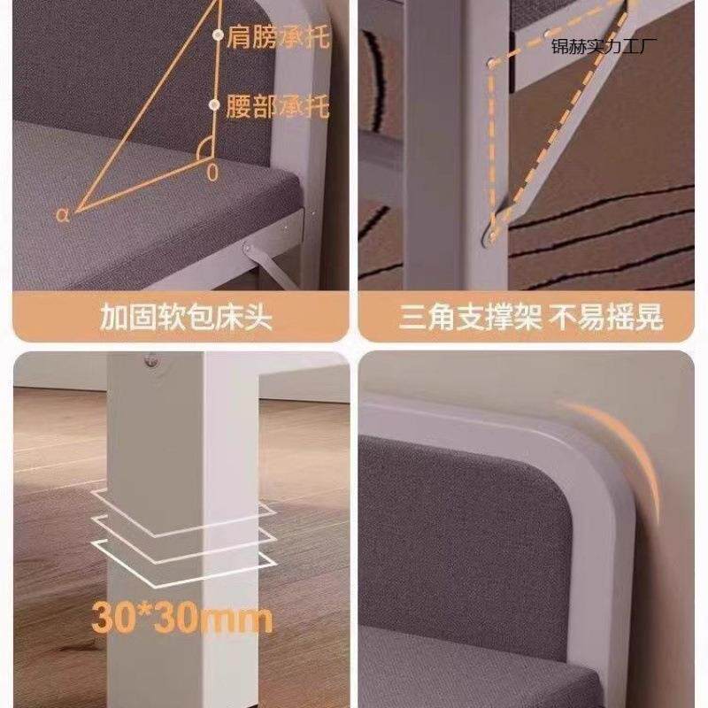 学生新款家具折叠床单人床家用午休简易宿舍出租屋轻奢1米2床简约