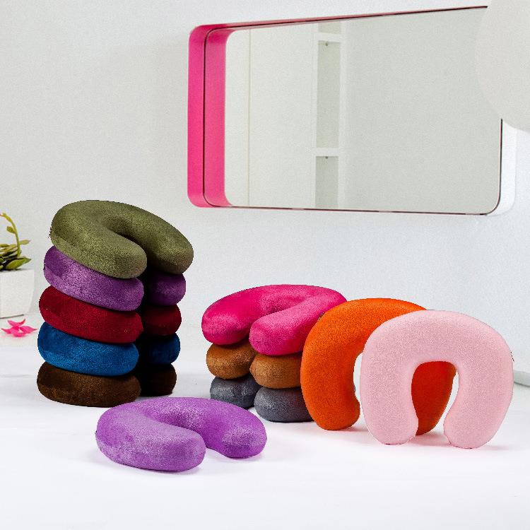 U型记忆棉枕颈椎枕慢回弹旅行护颈枕汽车飞机用品U形脖子靠枕