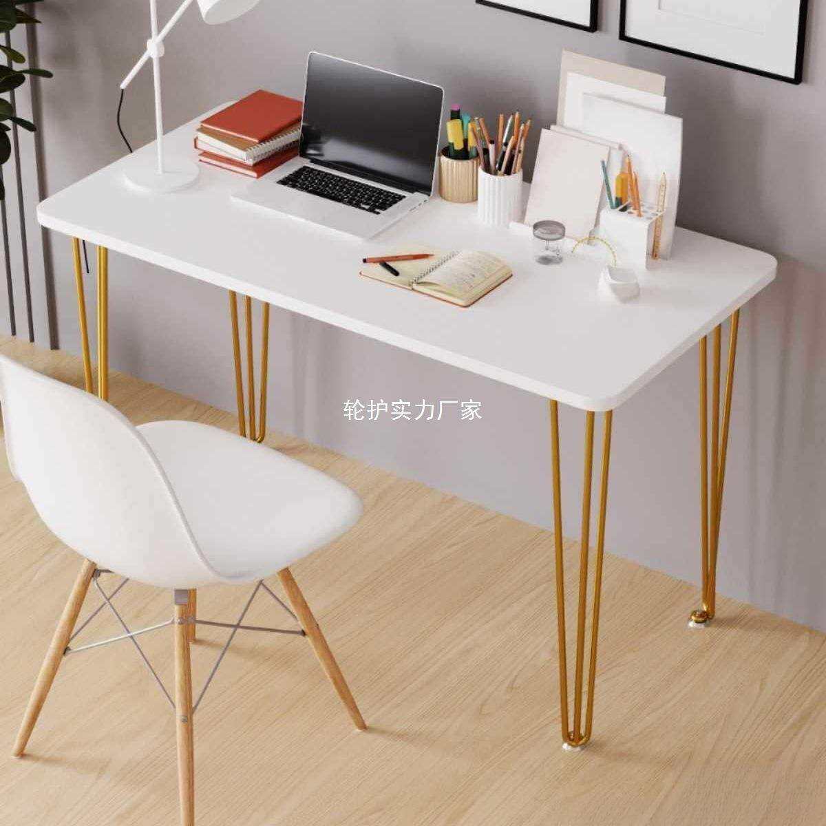 铁艺电脑桌书桌餐桌家用简易写字台卧室长条桌学习桌化妆桌可定