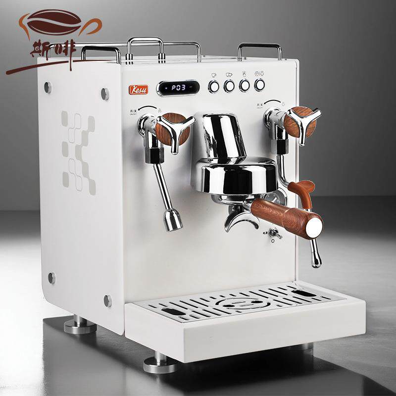 K6白武士商用半自动咖啡机意式小型家用单头蒸汽奶泡咖啡设备