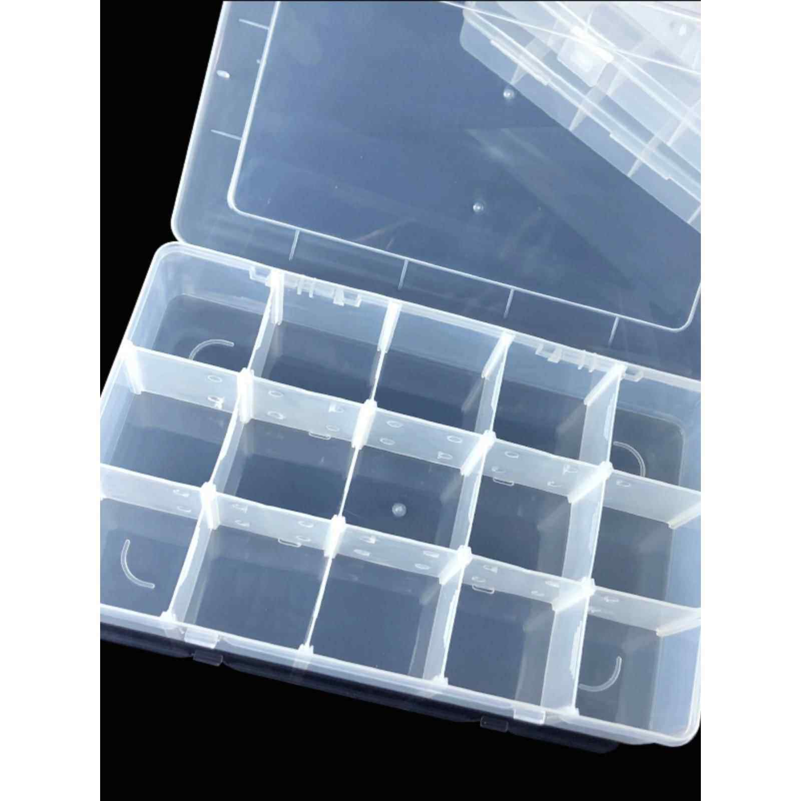 大号15格透明可拆卸储物盒手账胶带分装盒diy大珠子分类盒塑料盒,收纳整理,桌面收纳盒,淘宝优惠券,粉丝福利购,淘宝优惠卷