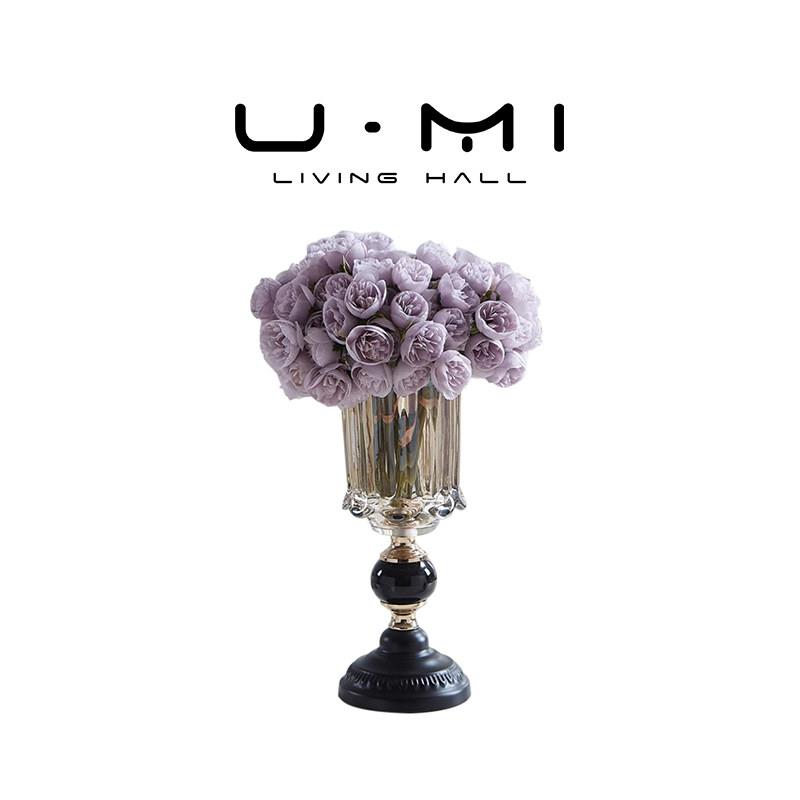 U Mi LIVING · 安诺 | 现代轻奢感装饰玻璃花瓶摆件客厅插花餐桌
