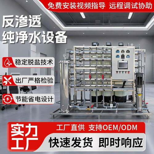 大型工业纯水设备反渗透去离子系统生物制药全自动净水处理设备