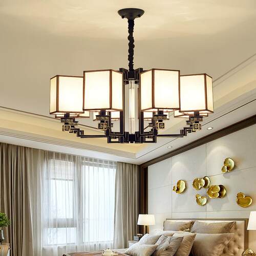 中802式客吊厅灯奢新华灯具大气家用简约中国餐风厅卧室大厅创意