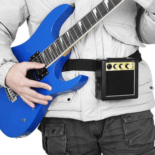 跨境电吉他音响5W迷你小音箱户外便携式五瓦音响吉他贝斯扩音器