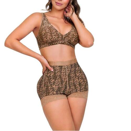 I 93824 Seams Full Cup Comfort Bra 豹纹文胸