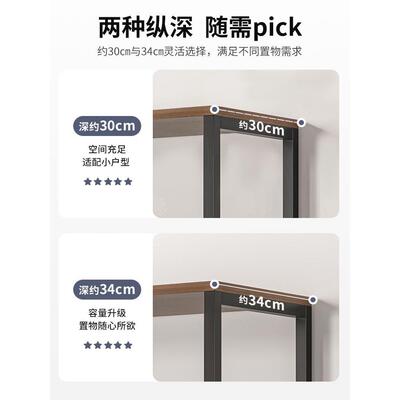 公书架置物架SDO地多层纳架实木色办室储物矮架收子客厅柜落子分