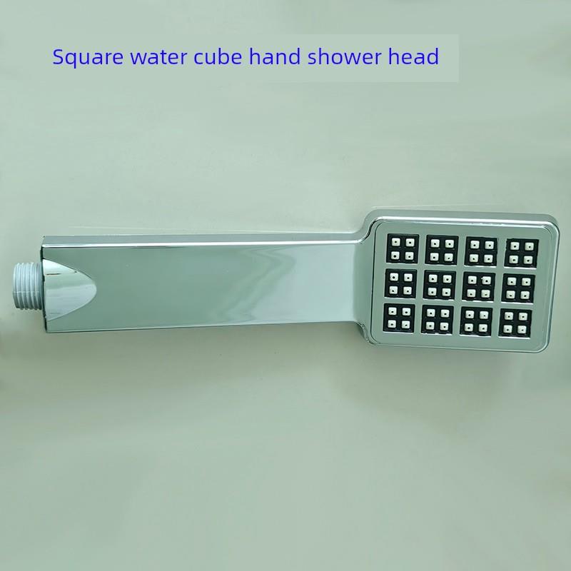 游泳池广场水立方加压手持式淋浴硅胶喷头1.5米软管无冲孔固定座