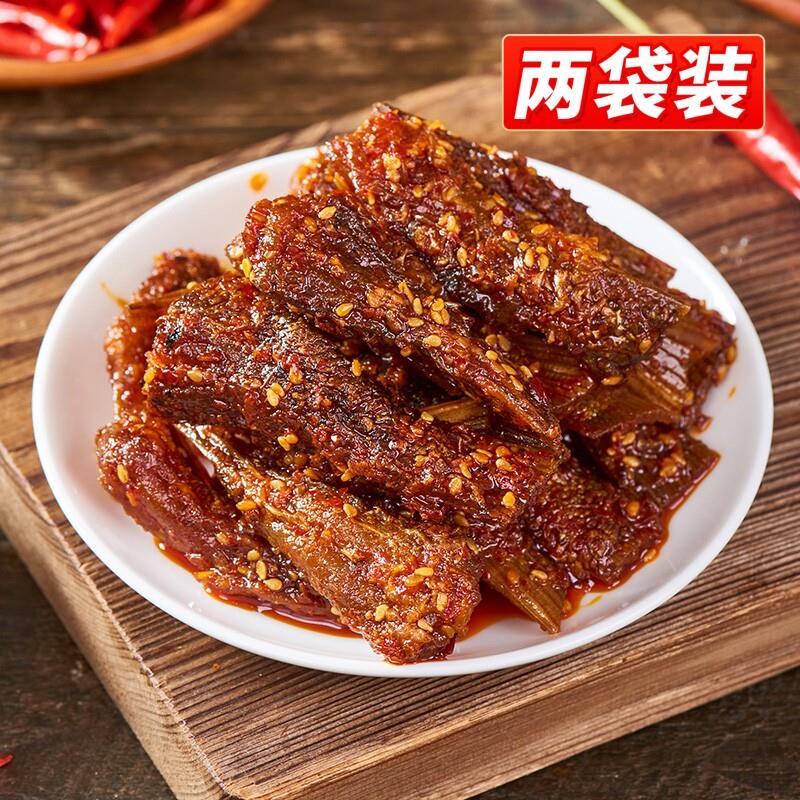 爆辣即食鱼零食湖南特产渔之梦香辣鱼尾巴开袋即食爆辣鱼尾休闲追